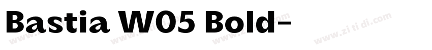 Bastia W05 Bold字体转换